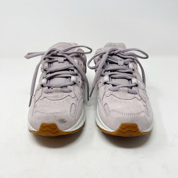 Vionic Size 7.5 Purple Mist Suede 23WALK Adult Sneaker Leather Lace Up Firm Heel - Picture 4 of 12